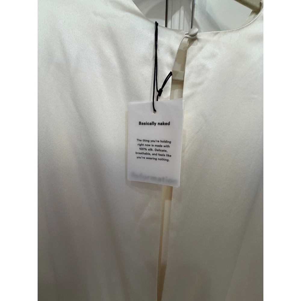 Reformation Esmee Silk Dress Ivory Brand New With Tags - Picture 11 of 12